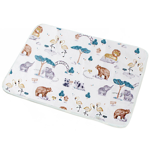 New Baby Breathable And Baby Changing Cotton Cartoon Waterproof Pad