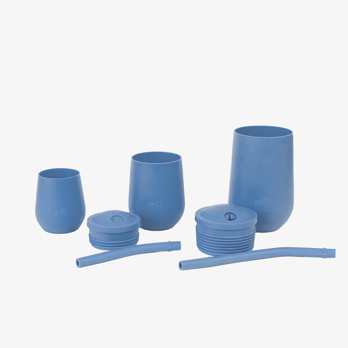 ezpz Developmental Cup Set – Silicone Training Cups (Open Cup & Straw Cup)