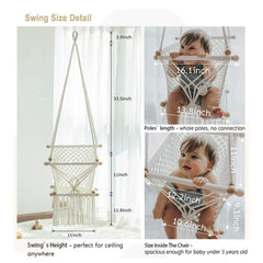 Baby Indoor Swing Hanging Rocking Chair Coaxing Cradle