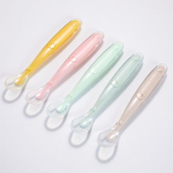 Baby Food Supplement Silicone Spoon