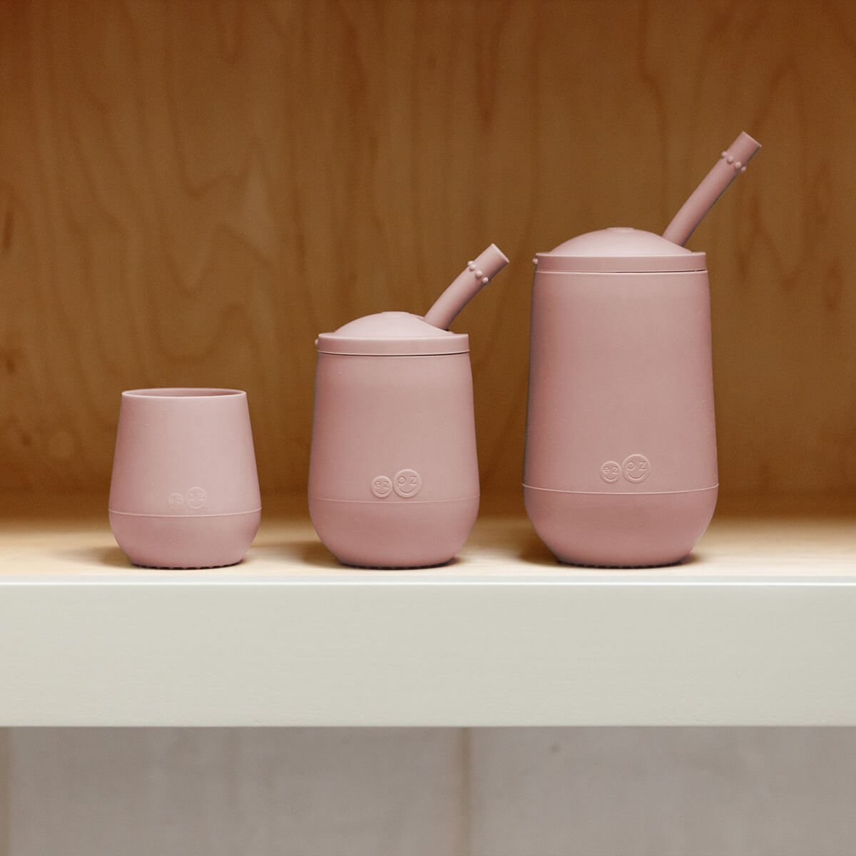 ezpz Developmental Cup Set – Silicone Training Cups (Open Cup & Straw Cup)